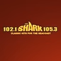 102.1 & 105.3 The Shark - WSHK logo