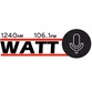1240AM & 106.1FM WATT - WATT logo
