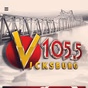 V 105.5 - WVBG-FM logo