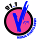V FM 91.1 logo
