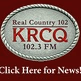 Real Country 102 - KRCQ logo