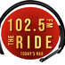 102.5 The Ride - WPRR logo