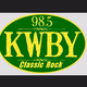 Logo de 98.5 KWBY - KWBY-FM