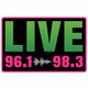 Logo de Live 96.1 & 98.3 - WCXT