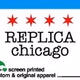 Logo de Replica Chicago and Tonight Media Present