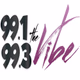 Logo de 99.1 & 99.3 The Vibe - WFZX