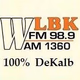 Logo de 1360 WLBK - WLBK