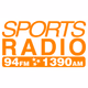 Logo de Sports Radio 94FM & 1390AM - WTJF