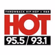 Logo de Hot 95.5/93.1 - WHHD-HD2