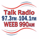 Logo de Talk Radio 97.3FM 104.7FM WEEB 990AM - W247CE