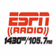 Logo de ESPN Radio 1430/105.7 WFOB - W289CP